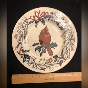 Lenox Winter Greetings Cardinal Plate